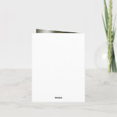 Carte De Remerciements Elégant Christian croix nom date funéraire photo (Dos)