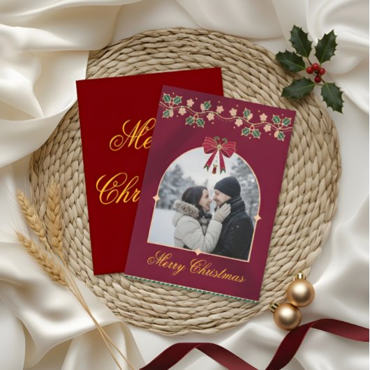 Carte De Remerciements Elegant Christmas Greeting Card – A Message of Lov