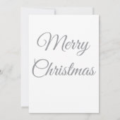 Carte De Remerciements Elegant Christmas Greeting Card | Merry Christmas (Dos)