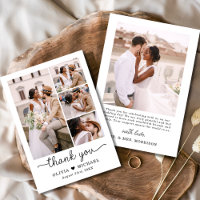 Élégant cinq photo Collage Mariage de script