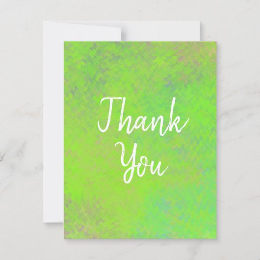 Carte De Remerciements Elégant citron vert marbré Artsy (Devant)