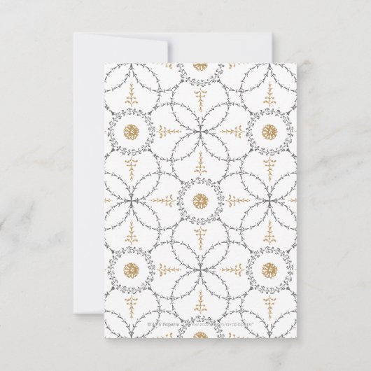 Carte De Remerciements Elégant classique classique classique mariage (Dos)