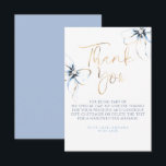 Carte De Remerciements Elegant Dusty Blue Bow Bridal Shower Thank You<br><div class="desc">Say “thank you” with flair using this gold and light blue bow thank you card! Featuring a watercolor ribbon and stylish script,  this card is the perfect mix of sweet and sophisticated — just like the bride-to-be.</div>