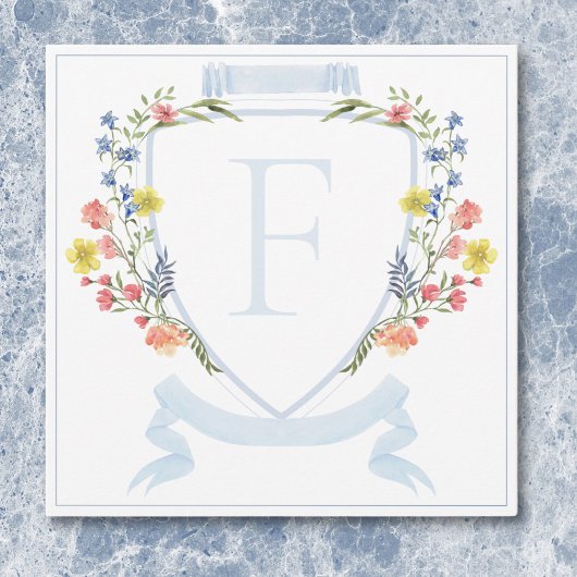 Carte De Remerciements Elégant Dusty Blue Pastel Fleur sauvage Mariage Cr