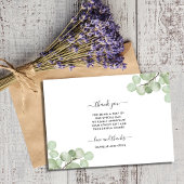 Carte De Remerciements Elégant Eucalyptus Botanical Mariage Photo