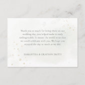 Carte De Remerciements Elégant Eucalyptus Feuille Mariage or vert (Dos)