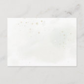 Carte De Remerciements Elégant Eucalyptus Feuille Mariage or vert (Dos)