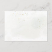 Carte De Remerciements Elégant Eucalyptus Feuille Mariage or vert (Dos)