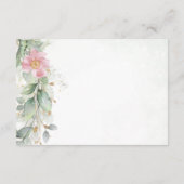 Carte De Remerciements Elégant Eucalyptus Feuille Mariage or vert (Dos)