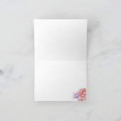 Carte De Remerciements Elegant Flamingo Note Card (Intérieur)