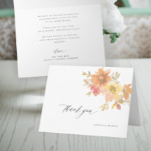 Elegant floral non photo wedding