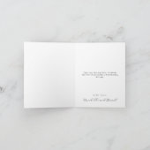 Carte De Remerciements Elegant Floral Wedding (Intérieur)