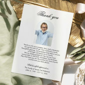 Carte De Remerciements Elegant Funeral Thank you Photo Arch Memorial
