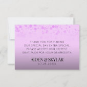 Carte De Remerciements Elegant Golden Daisy (Dos)