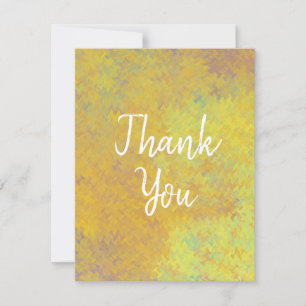 Carte De Remerciements Elégant Golden Marbling
