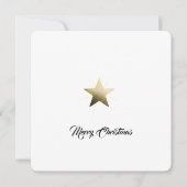 Carte De Remerciements Elegant Golden Star with Delicate Glow Minimalist (Devant)
