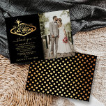 Carte De Remerciements Elégant Las Vegas Destination Mariage Photo<br><div class="desc">Dites merci avec style avec ces cartes de remerciement mariage tendance de Las Vegas. Le texte et la photo modèles sont faciles à personnaliser et votre famille et vos amis seront ravis de recevoir ces fabuleux remerciements.</div>