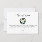 Carte De Remerciements Elegant Laurel Dental Graduation (Devant)