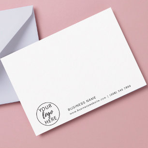 Carte De Remerciements Élégant logo d'entreprise personnalisé