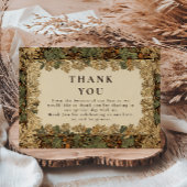 Carte De Remerciements Élégant Mariage botanique