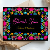 Carte De Remerciements Élégant mariage de fiesta