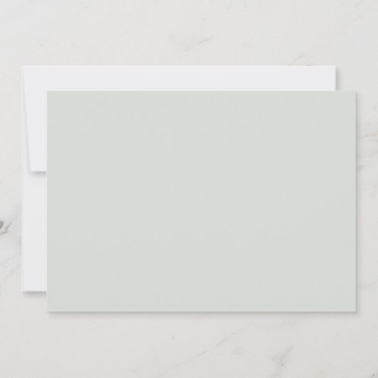 Carte De Remerciements Elégant Mariage de verdure Eucalyptus (Dos)