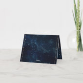 Carte De Remerciements Élégant Mariage étoilé Mariage céleste (Dos)