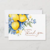 Carte De Remerciements Élégant Mariage floral moderne (Devant)