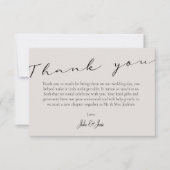 Carte De Remerciements Elégant mariage photo souvenirs code QR (Devant)