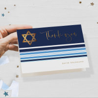 Élégant Marine et Gold Tallit Bar Mitzvah replié