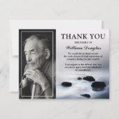 Carte De Remerciements Élégant mémorial funéraire (Devant)