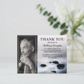 Carte De Remerciements Élégant mémorial funéraire (Debout devant)