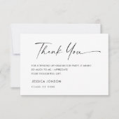 Carte De Remerciements Élégant Minimaliste Simple Graduation (Devant)