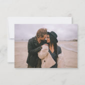 Carte De Remerciements Élégant Moderne Calligraphie Script Mariage photo (Dos)