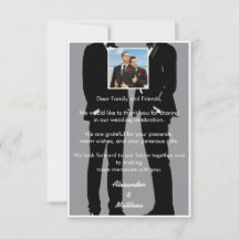 Elégant moderne Hommes Gay Mariage Photo