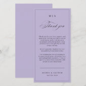 Carte De Remerciements Elegant Monogram Wedding Thank You Card QR Code (Devant / Derrière)