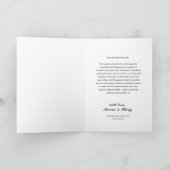 Carte De Remerciements Élégant Monogramme de Croix Décorative (Intérieur)