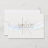 Carte De Remerciements Élégant Monogramme moderne Seashell Certificat cad (Devant)