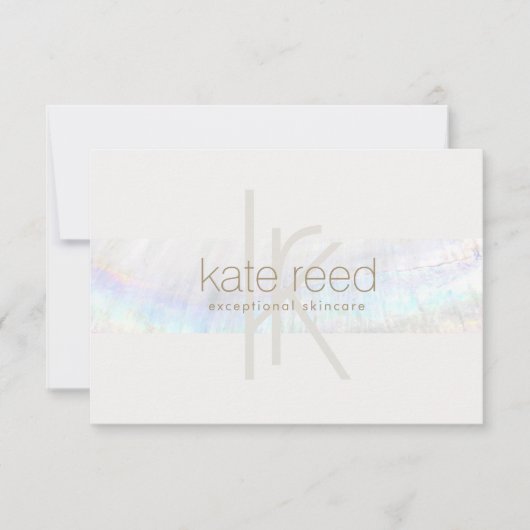 Carte De Remerciements Élégant Monogramme moderne Seashell Certificat cad (Devant)