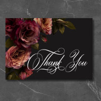 Elégant Moody Muted Rust & Burgundy Floral Mariage