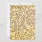 Carte De Remerciements Elégant néon or noir rétro Sweet 16e anniversaire (Dos)