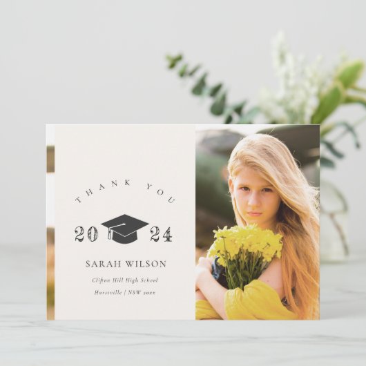 Carte De Remerciements Élégant Nettoyage Minimal Nettoyage de la capote d (Debout devant)