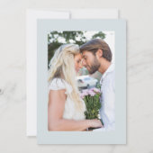 Carte De Remerciements Élégant Pastel Boho Floral Calligraphie/Photo (Dos)