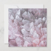 Carte De Remerciements Elégant Quartz rose Gem Esprit corps esprit énergi (Devant)