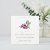 Carte De Remerciements Élégant Raisins Feuillus n'importe quel âge Invita (Debout devant)