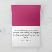 Carte De Remerciements Élégant Rose Blanc Paisley Indien Hindou Mariage T (Intérieur)