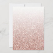 Carte De Remerciements Élégant Rose Parties scintillant Or Confirmation O (Dos)