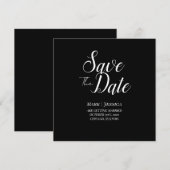 Carte De Remerciements Elegant Save The Date Thank you Card (Devant / Derrière)