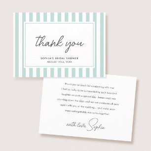 Carte De Remerciements Élégant scénario moderne pour une baby shower Tenu