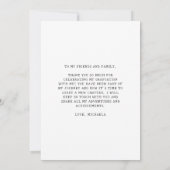 Carte De Remerciements Élégant script de mathématiques photo Graduation (Dos)